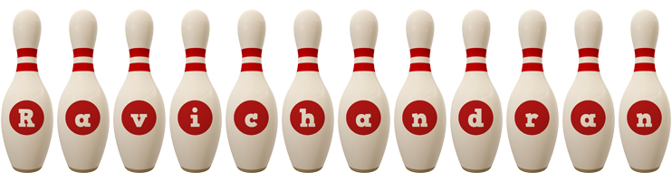 Ravichandran bowling-pin logo