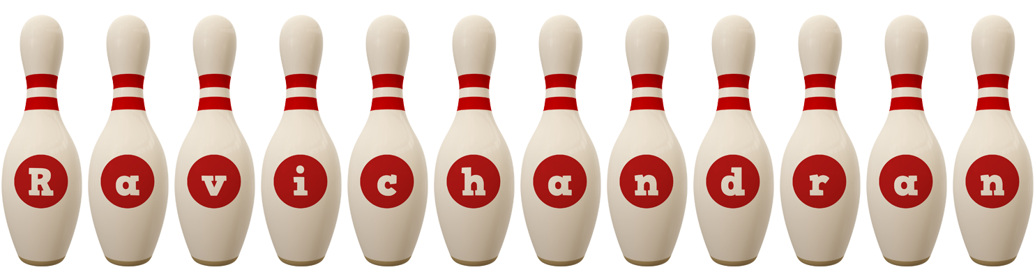 Ravichandran bowling-pin logo
