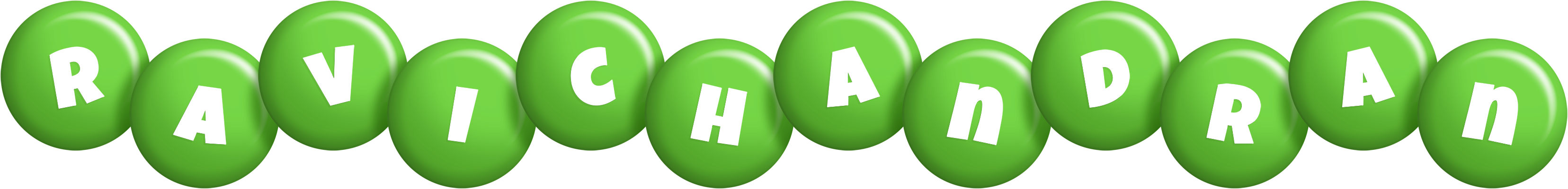 Ravichandran candy-green logo