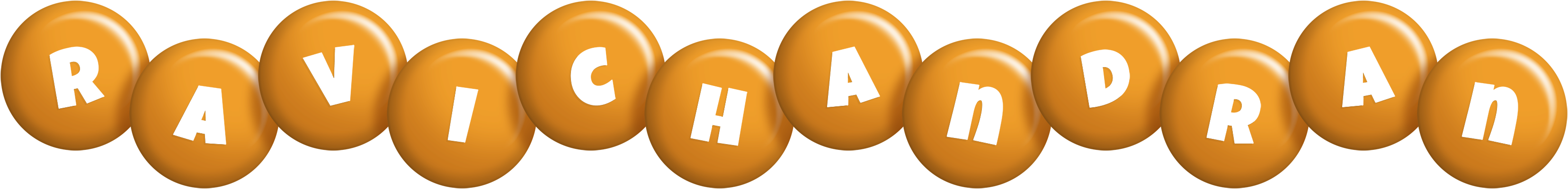 Ravichandran candy-orange logo