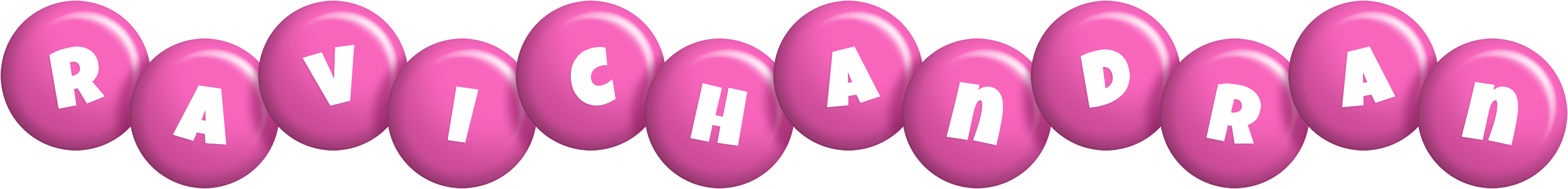 Ravichandran candy-pink logo