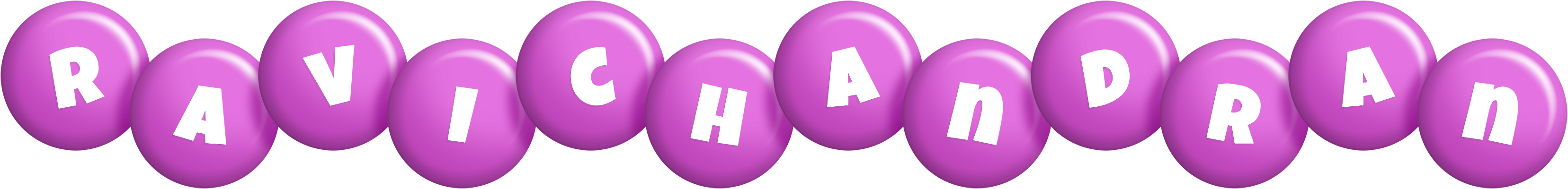 Ravichandran candy-purple logo