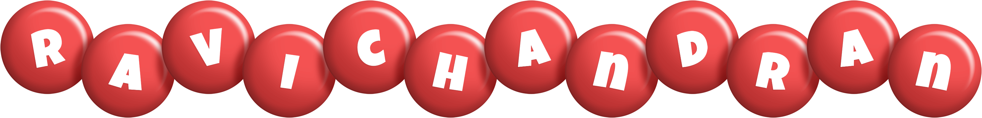 Ravichandran candy-red logo
