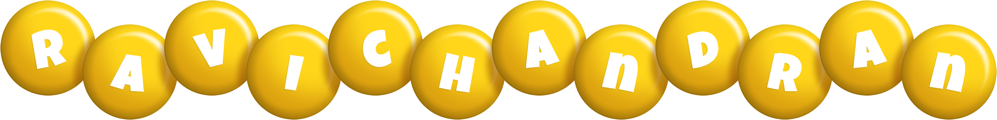 Ravichandran candy-yellow logo
