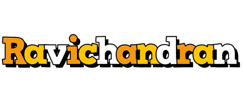 Ravichandran cartoon logo