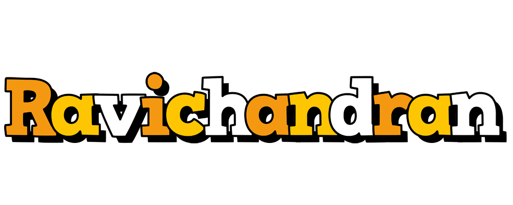 Ravichandran cartoon logo