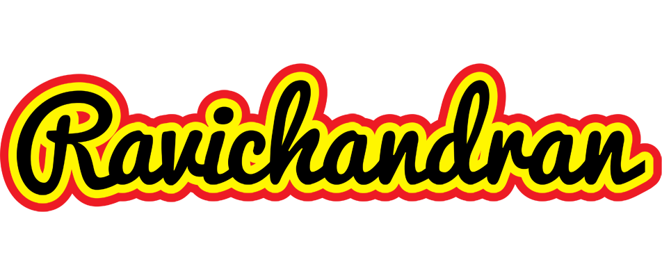 Ravichandran flaming logo