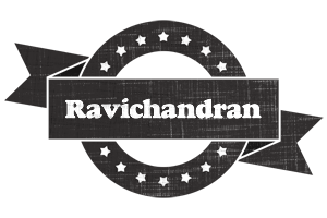 Ravichandran grunge logo