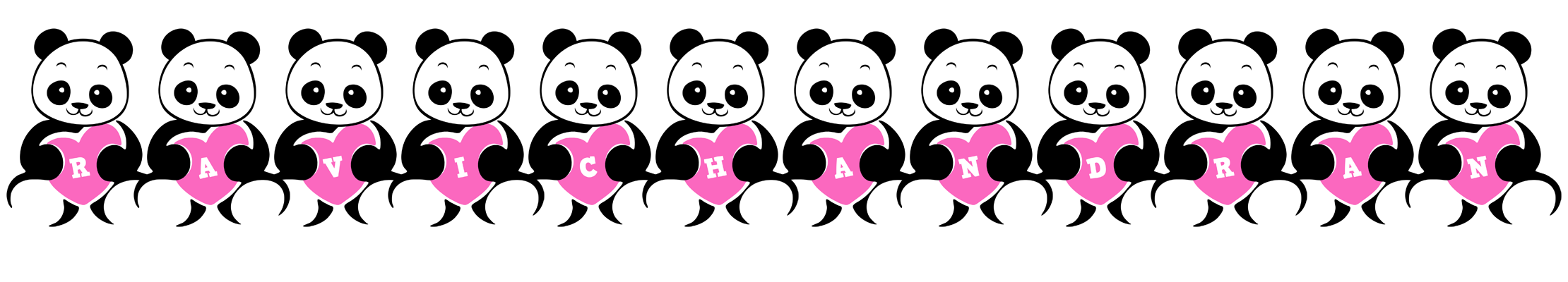 Ravichandran love-panda logo