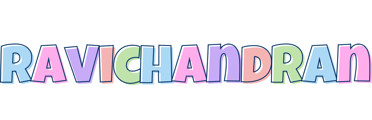 Ravichandran pastel logo