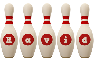 Ravid bowling-pin logo