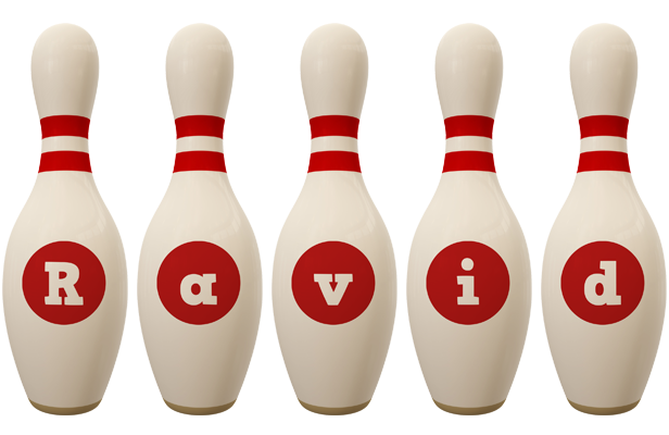 Ravid bowling-pin logo