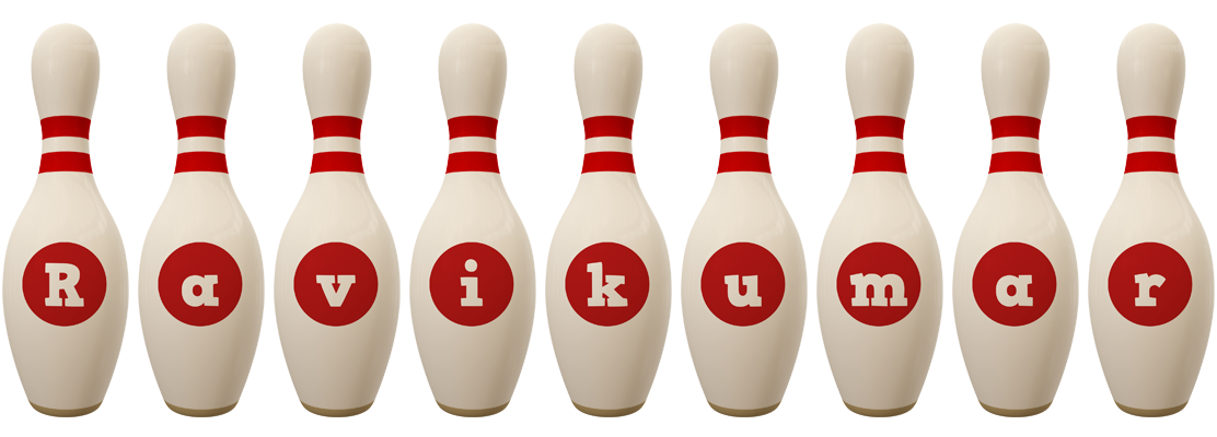 Ravikumar bowling-pin logo