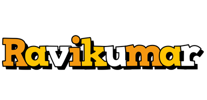 Ravikumar cartoon logo