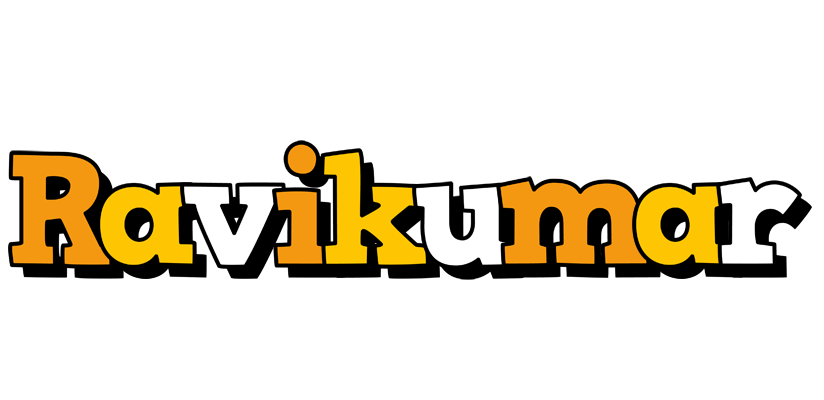Ravikumar cartoon logo