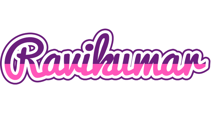 Ravikumar cheerful logo