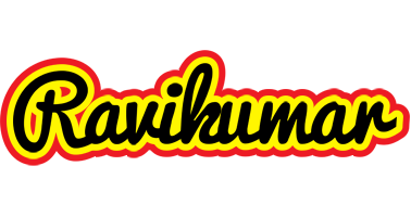 Ravikumar flaming logo