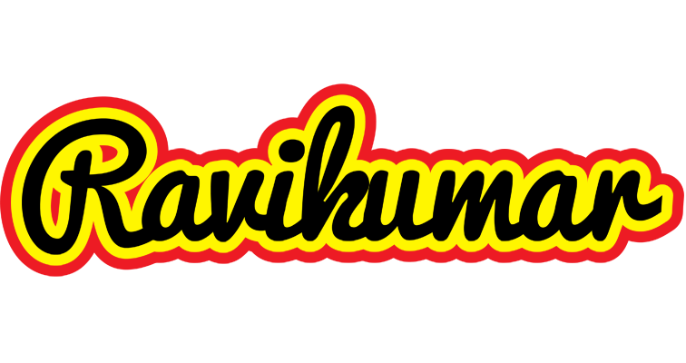 Ravikumar flaming logo
