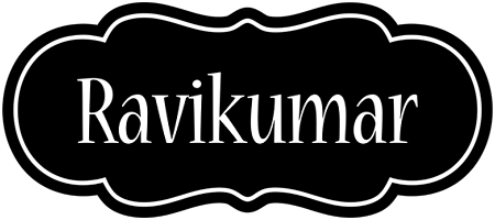 Ravikumar welcome logo
