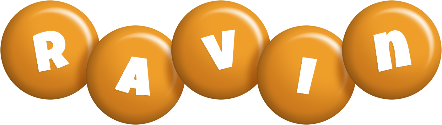 Ravin candy-orange logo