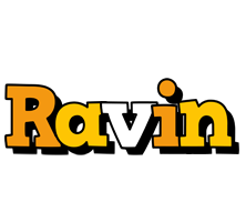 Ravin cartoon logo