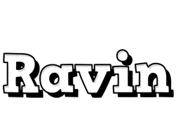 Ravin snowing logo