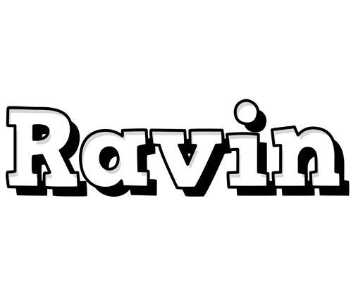 Ravin snowing logo