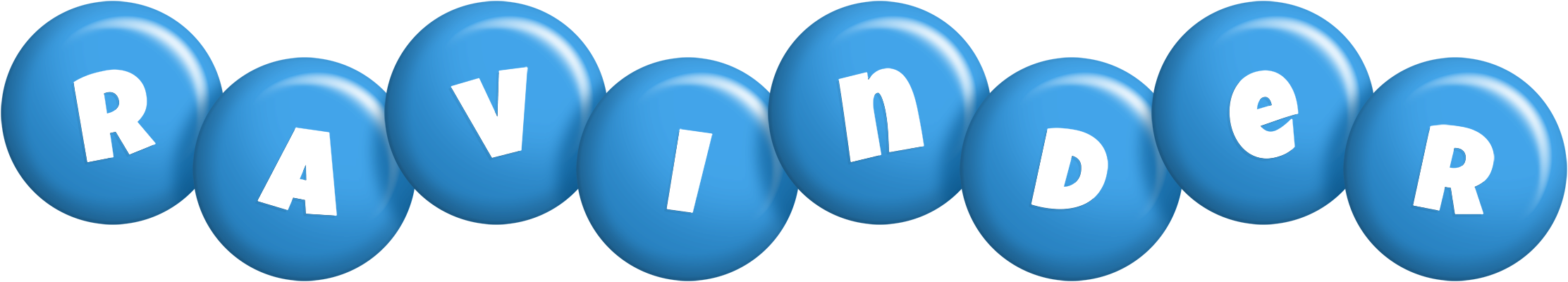 Ravinder candy-blue logo