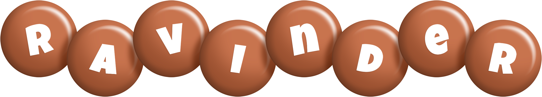 Ravinder candy-brown logo