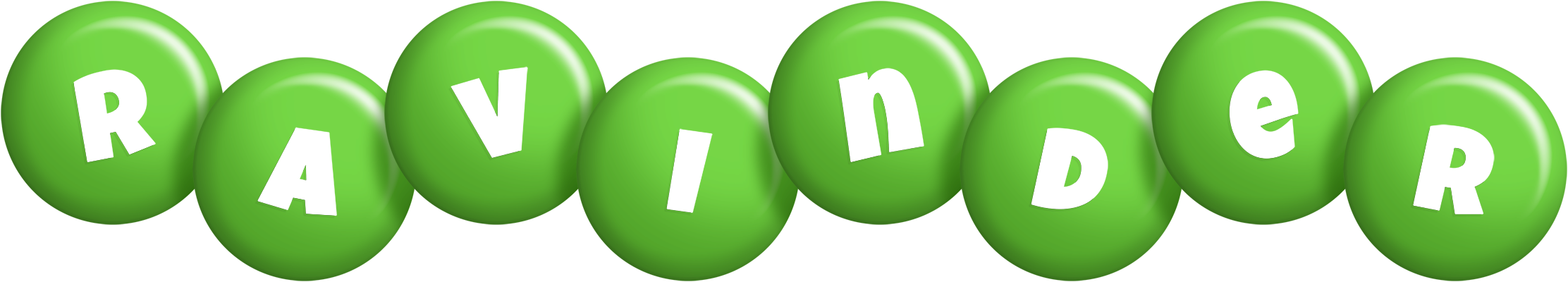 Ravinder candy-green logo