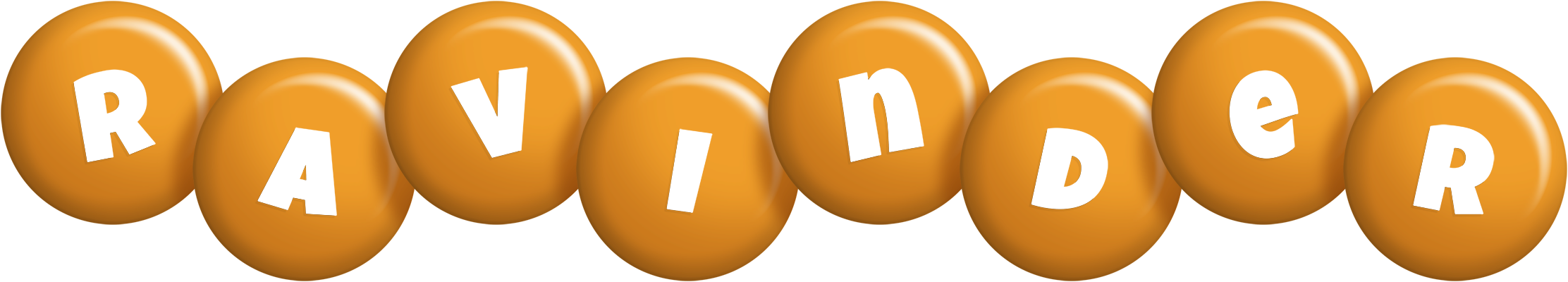 Ravinder candy-orange logo