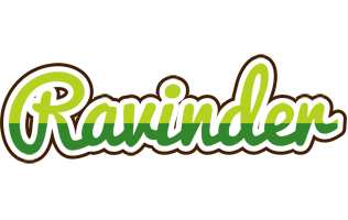 Ravinder golfing logo