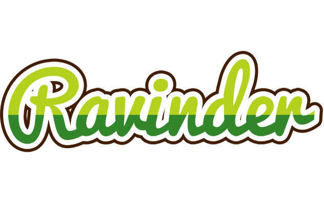 Ravinder golfing logo
