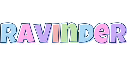 Ravinder pastel logo