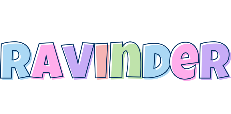 Ravinder pastel logo