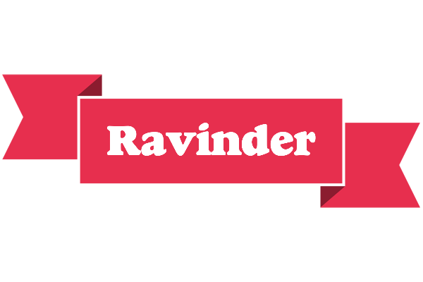 Ravinder sale logo