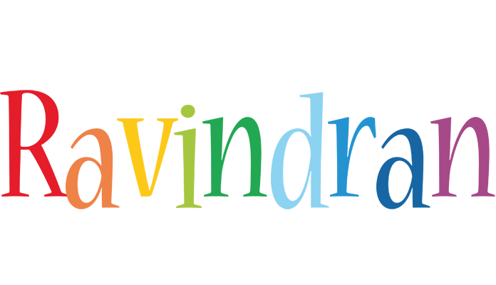 Ravindran birthday logo