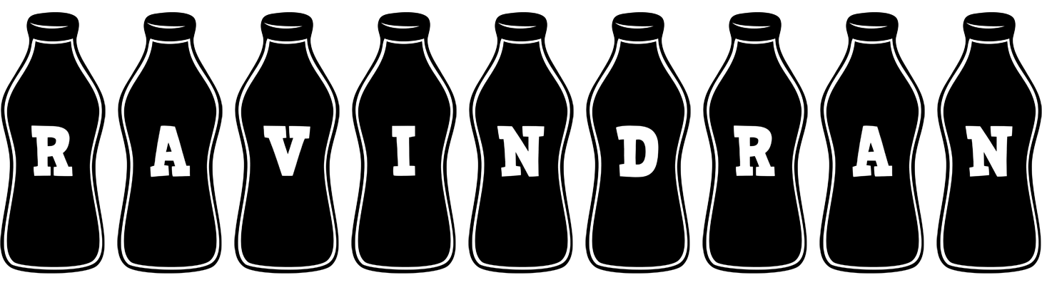 Ravindran bottle logo