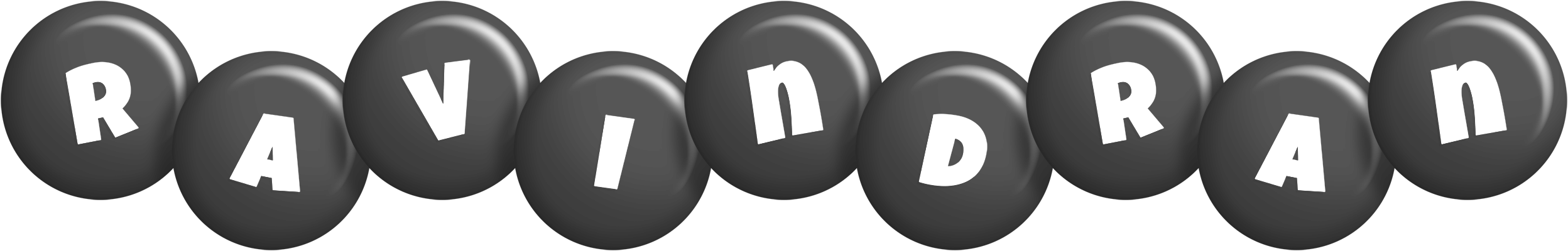 Ravindran candy-black logo