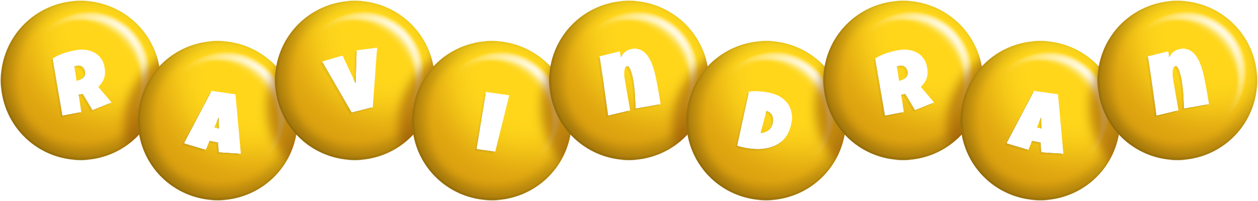 Ravindran candy-yellow logo