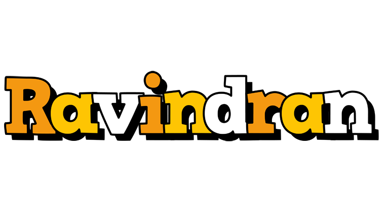 Ravindran cartoon logo
