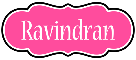 Ravindran invitation logo