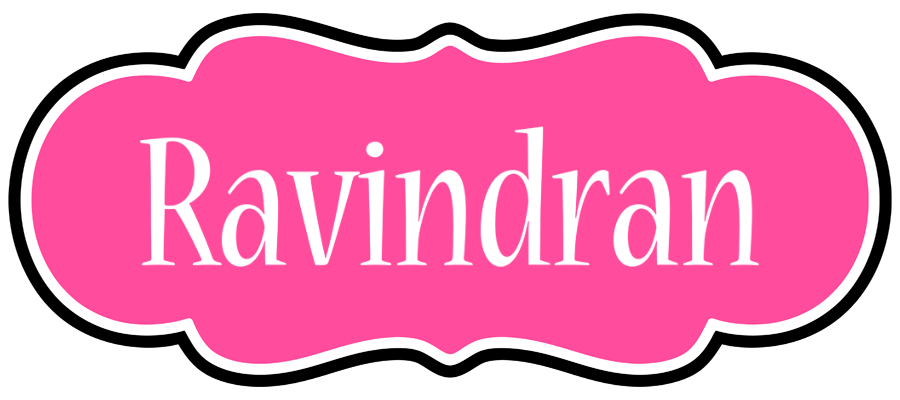 Ravindran invitation logo