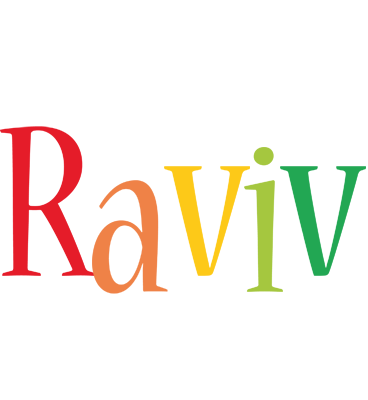 Raviv birthday logo