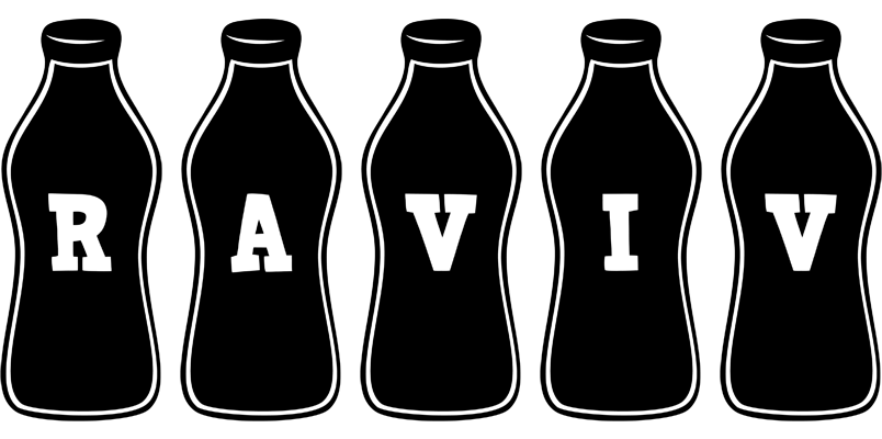 Raviv bottle logo