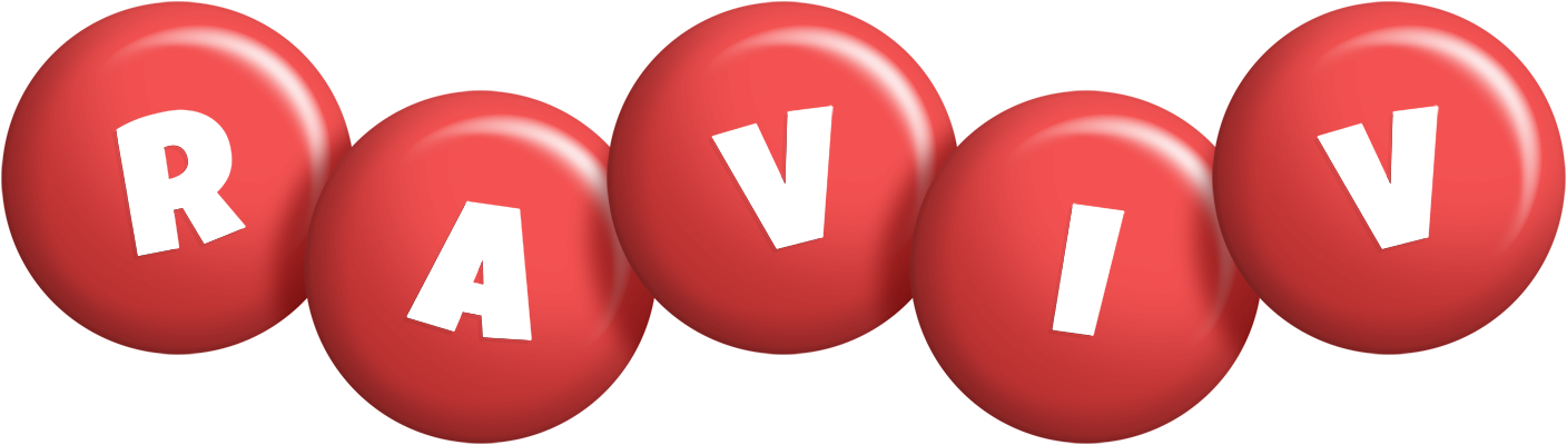 Raviv candy-red logo