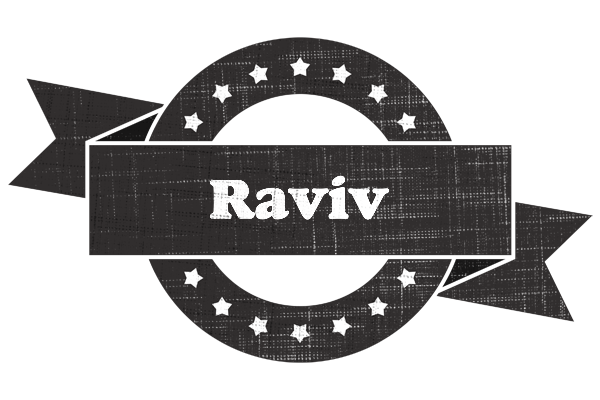 Raviv grunge logo