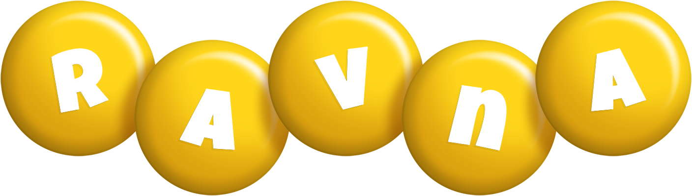 Ravna candy-yellow logo
