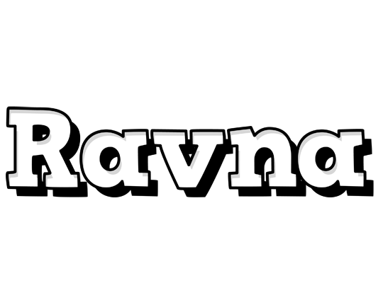 Ravna snowing logo