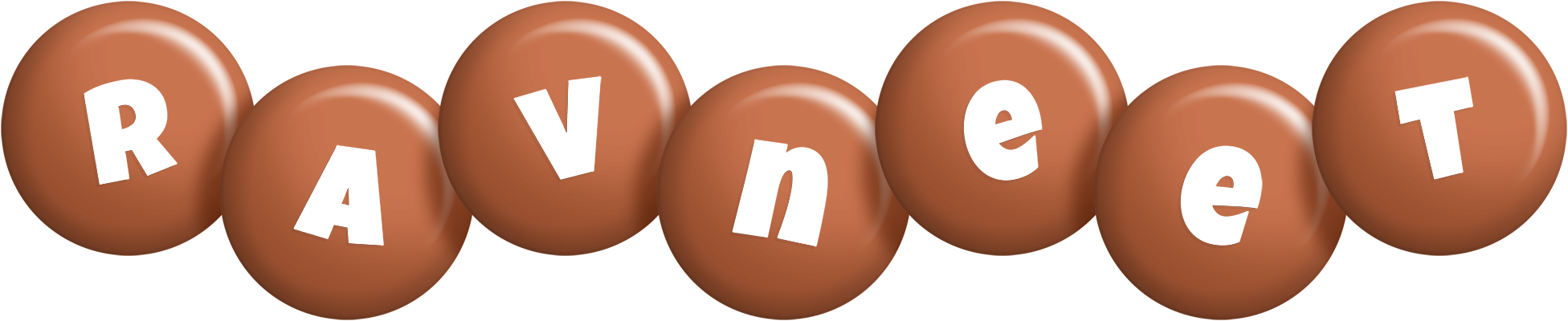 Ravneet candy-brown logo